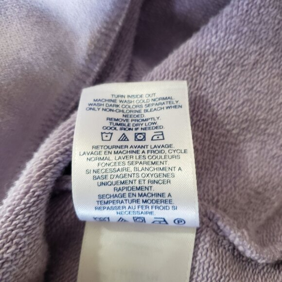 Lands End Womens Lavender Crewneck Sweatshirt Size M Vintage 90s Athleisure - Picture 6 of 6